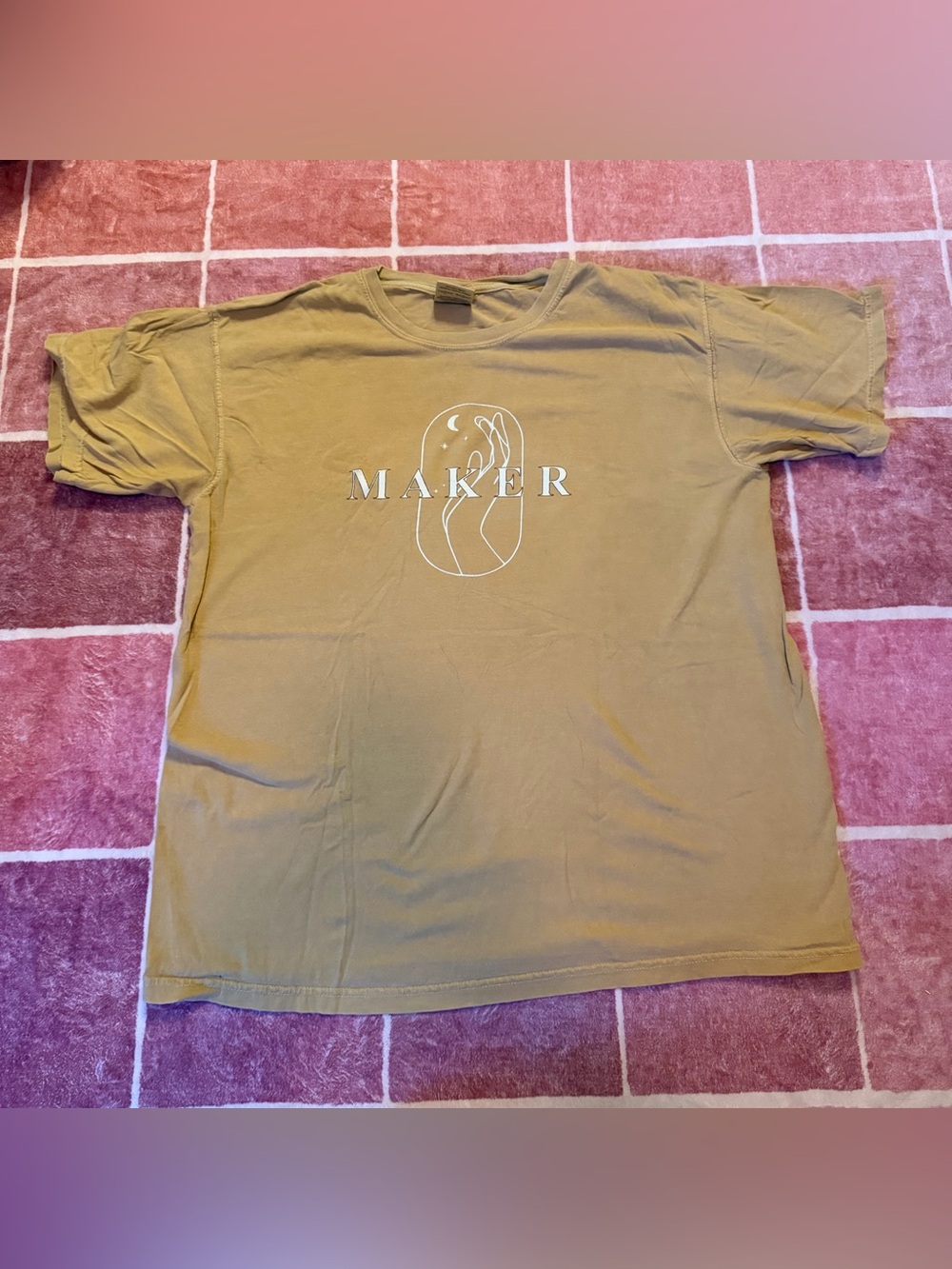 Maker Logo Short Sleeve Tee in Golden Yellow